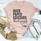 Rock Paper Scissors Tee Peachy Sunday