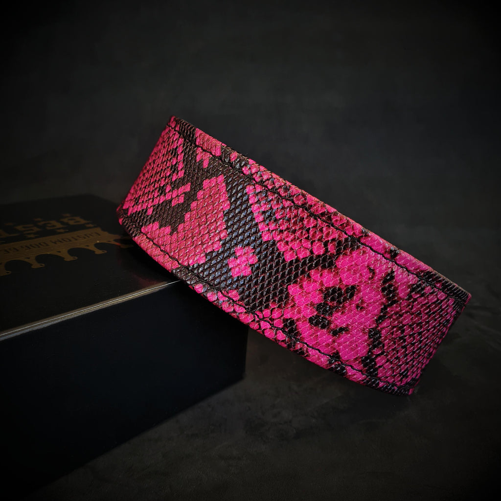 The ''Rock Python'' collar PINK - SJB-DIAMOND ELITES