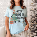 Rockin' Around The Christmas Tree Tee Peachy Sunday