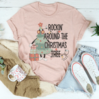 Rockin' Around The Christmas Tree Tee Peachy Sunday
