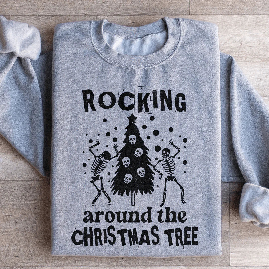 Rocking Around The Christmas Tree Sweatshirt Peachy Sunday