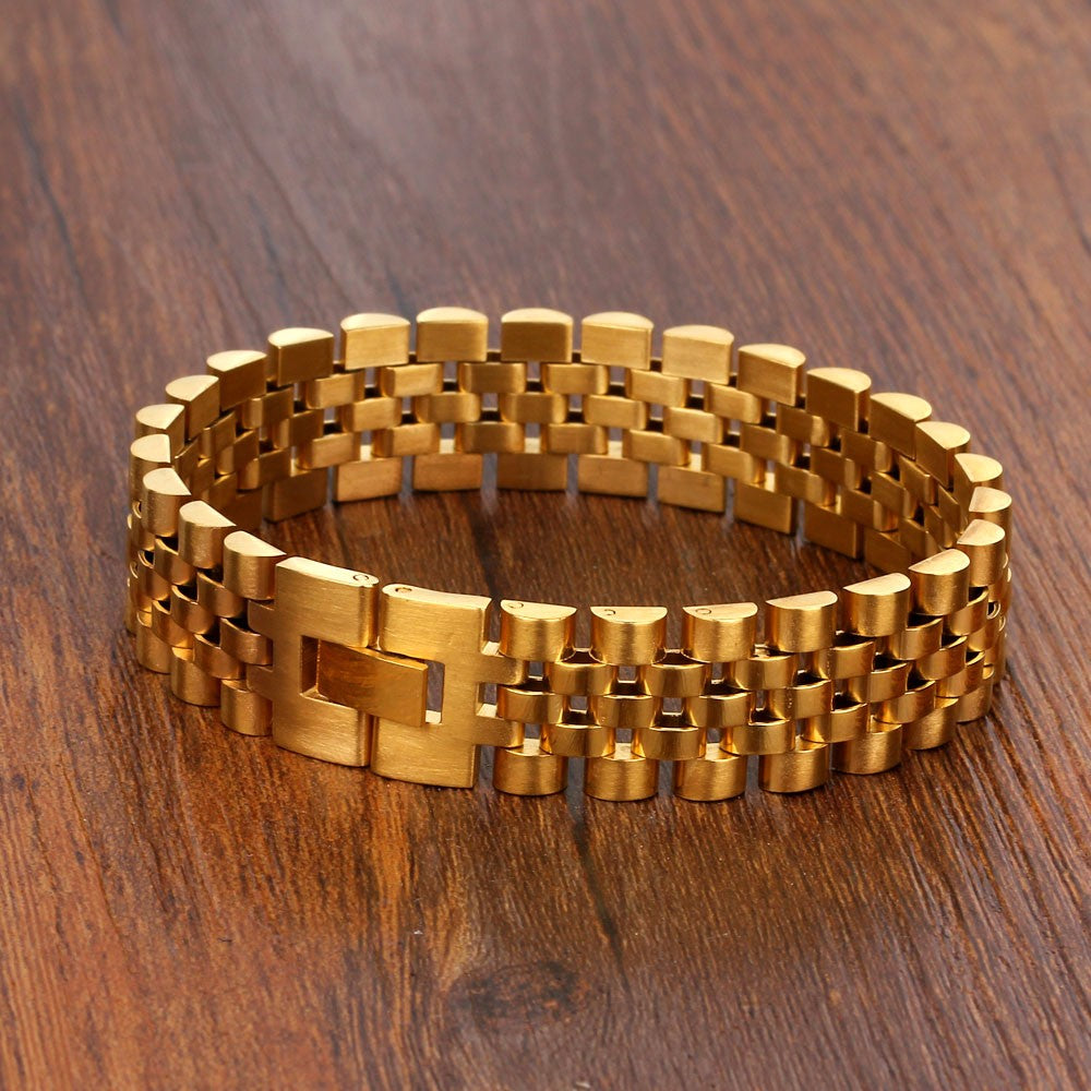 Men's Stainless Steel Presidential Jubilee Style Bracelet Jewelry And Perfumes
