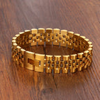 Men's Stainless Steel Presidential Jubilee Style Bracelet Jewelry And Perfumes