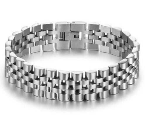 Men's Stainless Steel Presidential Jubilee Style Bracelet Jewelry And Perfumes