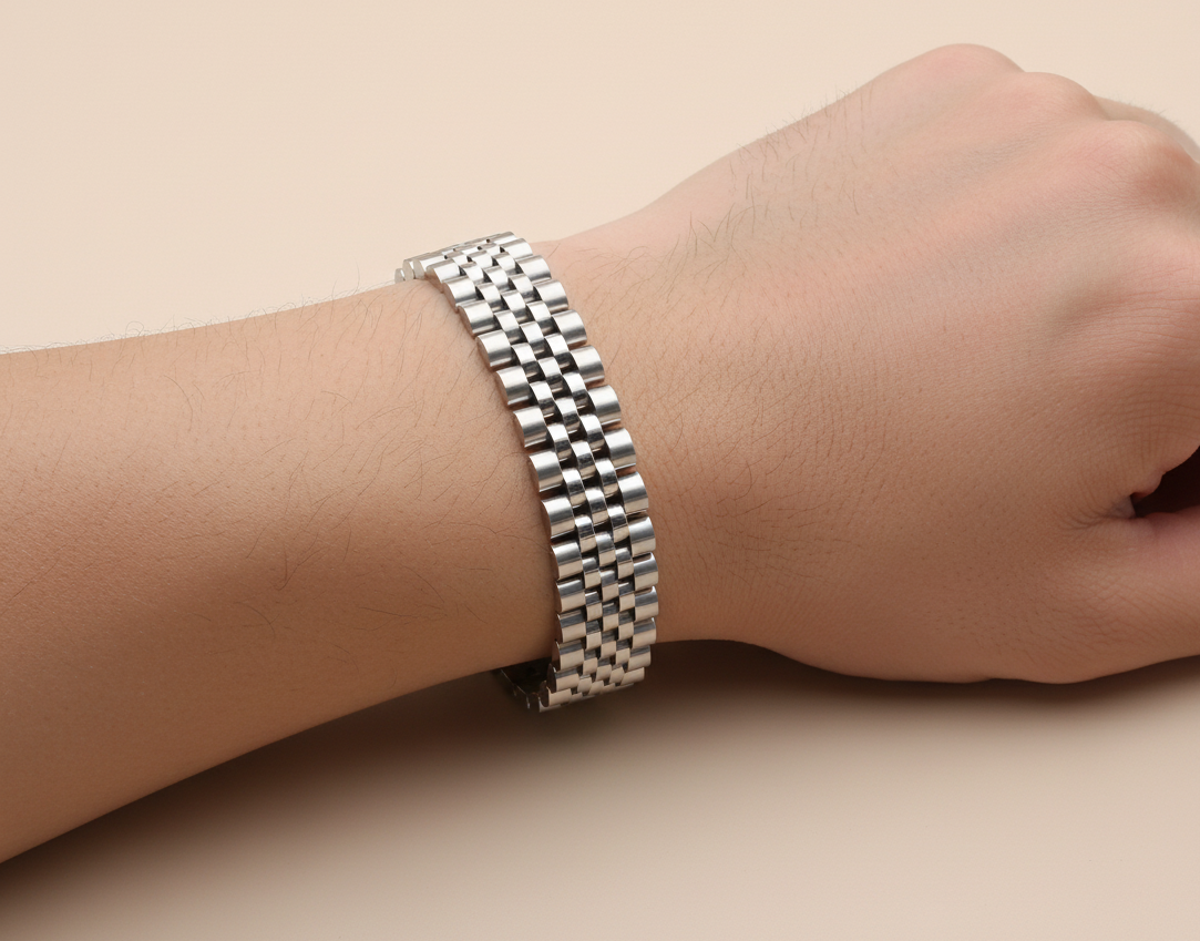 Men's Stainless Steel Presidential Jubilee Style Bracelet Jewelry And Perfumes