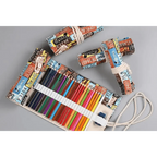 Roll Up Canvas Wrap Pencil Bag For Students Stylish Stationary Storage Pouch Unique Pencil Case For School Stevvex