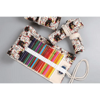 Roll Up Canvas Wrap Pencil Bag For Students Stylish Stationary Storage Pouch Unique Pencil Case For School Stevvex