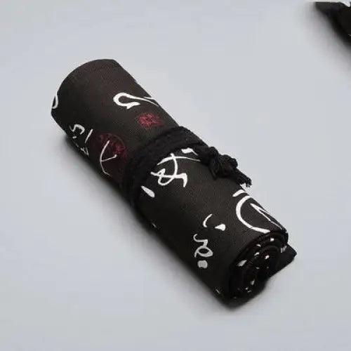 Roll Up Canvas Wrap Pencil Bag For Students Stylish Stationary Storage Pouch Unique Pencil Case For School Stevvex