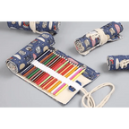 Roll Up Canvas Wrap Pencil Bag For Students Stylish Stationary Storage Pouch Unique Pencil Case For School Stevvex