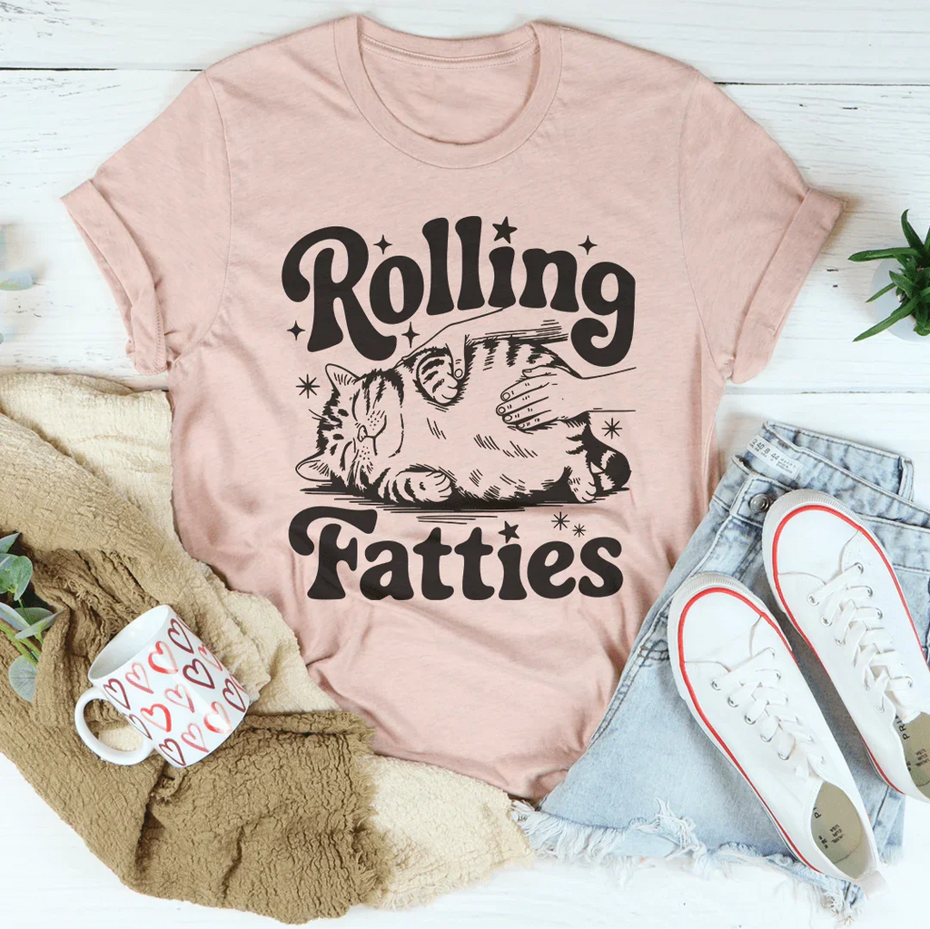 Rolling Fatties Tee Peachy Sunday