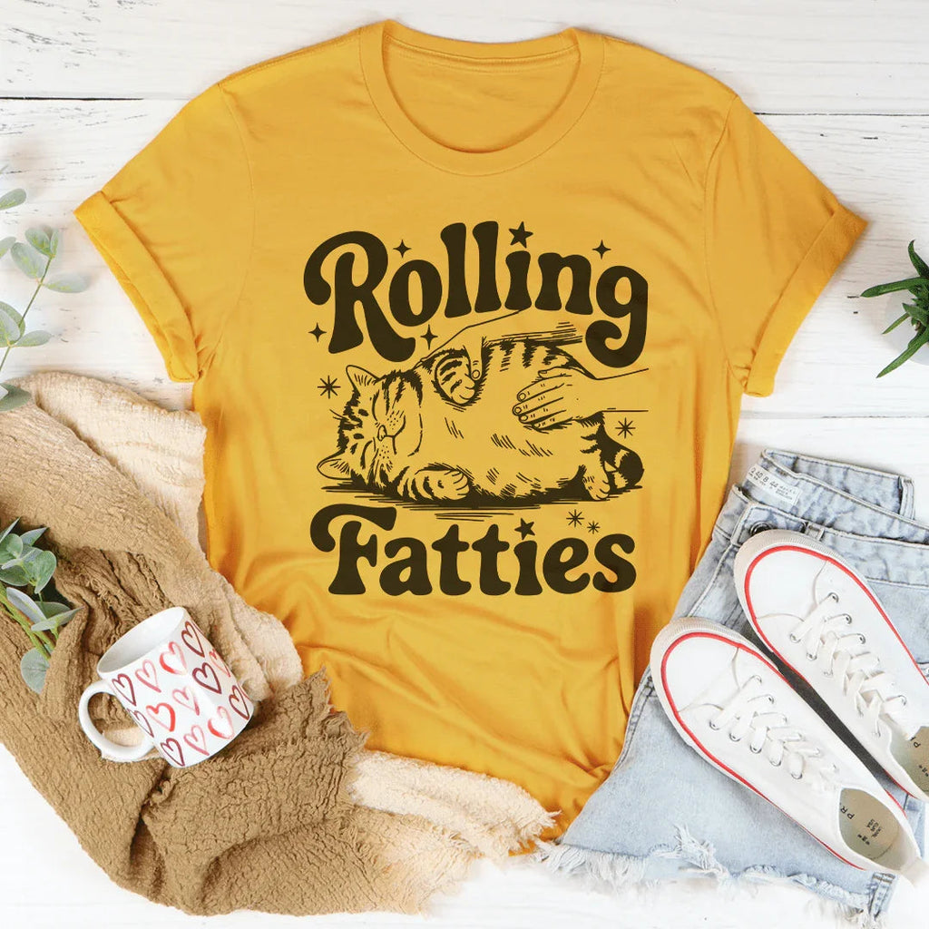 Rolling Fatties Tee Peachy Sunday