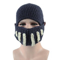 Roman Hat Winter Beanie Hats For Men Warm Mask Knight Helmet Knitted Cap Handmade Gladiator Mask Hat Roman Knight Helmet Mask Beanies Cosplay Caps Men Women Gag Party Gifts Men's Handmade Beanie Stevvex