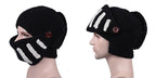 Roman Hat Winter Beanie Hats For Men Warm Mask Knight Helmet Knitted Cap Handmade Gladiator Mask Hat Roman Knight Helmet Mask Beanies Cosplay Caps Men Women Gag Party Gifts Men's Handmade Beanie Stevvex