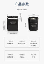 Romantic black Scented Candles Sandalwood Candle Highly Scented Candles For Home Many Hour Burn Fall Candles All Natural Soy C Scented Gifts Candles Candle Jars With Lid Candle Jar Soy Candles Birthday Candle Stevvex