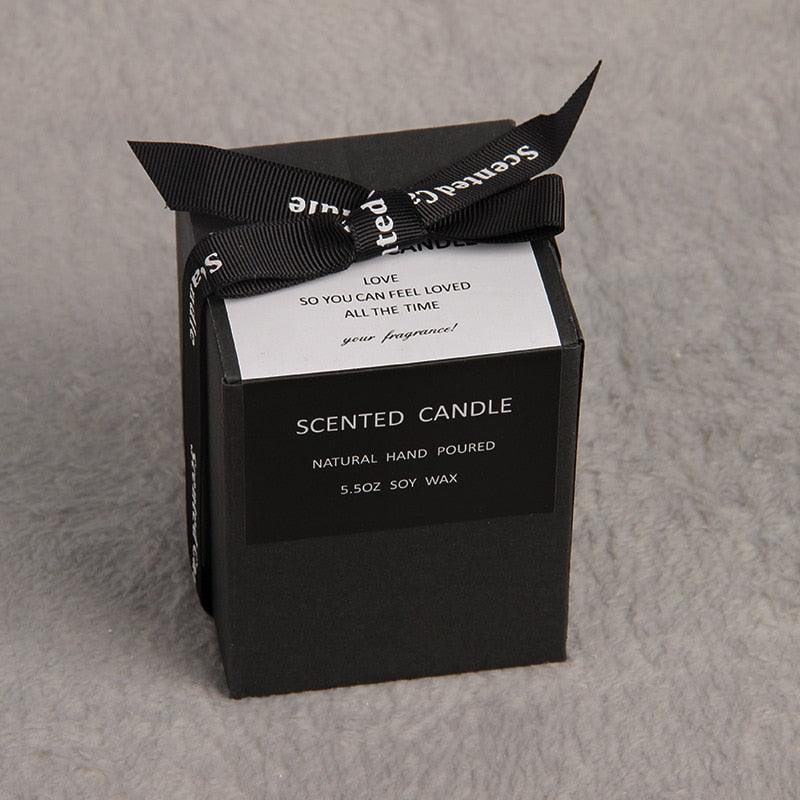 Romantic black Scented Candles Sandalwood Candle Highly Scented Candles For Home Many Hour Burn Fall Candles All Natural Soy C Scented Gifts Candles Candle Jars With Lid Candle Jar Soy Candles Birthday Candle Stevvex