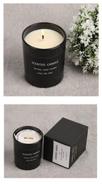 Romantic black Scented Candles Sandalwood Candle Highly Scented Candles For Home Many Hour Burn Fall Candles All Natural Soy C Scented Gifts Candles Candle Jars With Lid Candle Jar Soy Candles Birthday Candle Stevvex