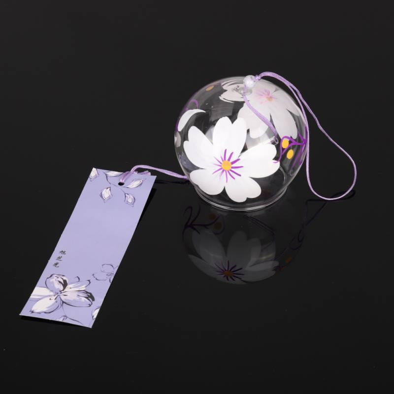 Romantic Cherry Wind Bells Japanese Wind Bell Japan Wind Chimes Handmade Glass Pendant Furin Home Decors Spa Kitchen Office Decor Birthday Gift Outdoor or Indoor Home Decors Stevvex