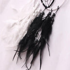 Romantic Dream Catcher Tree of Life Brown Native Handmade Traditional Dream Catcher Yin Yang 50" Long Home Decoration Feather Dream-catcher For Bedroom Wall Hanging Home Decor Wedding Party Blessing Gift Stevvex