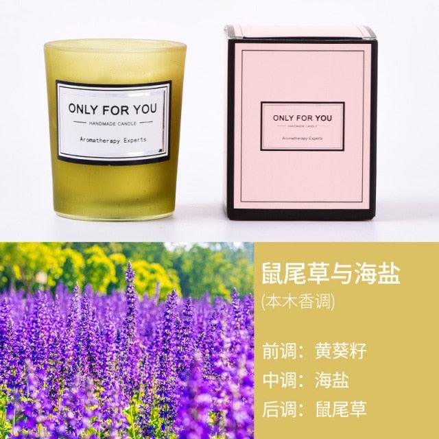 Romantic Handmade Scented Candle Candles for Home Scented Candle Fall Candles  Wick Candle Soy Candles Essential Oil Candles Plant Essential Oil Small Jar Aromatherapy Candle Travel Candles Natural Soy Wax Home Decor Stevvex