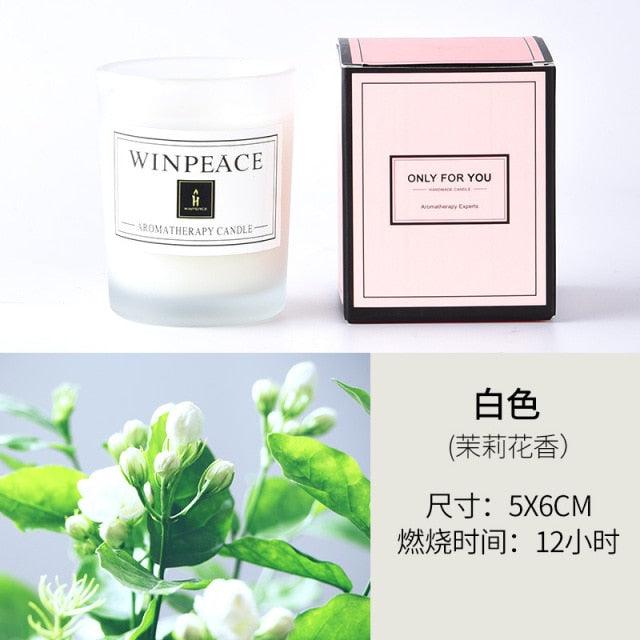Romantic Handmade Scented Candle Candles for Home Scented Candle Fall Candles  Wick Candle Soy Candles Essential Oil Candles Plant Essential Oil Small Jar Aromatherapy Candle Travel Candles Natural Soy Wax Home Decor Stevvex