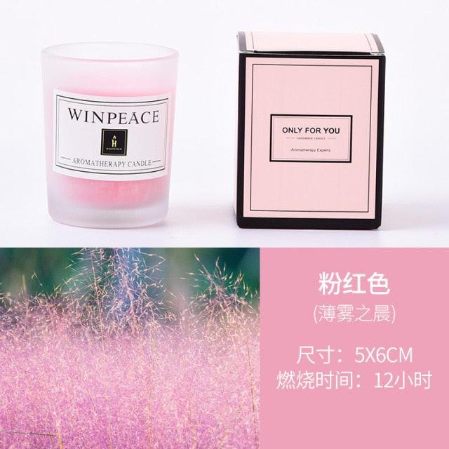 Romantic Handmade Scented Candle Candles for Home Scented Candle Fall Candles  Wick Candle Soy Candles Essential Oil Candles Plant Essential Oil Small Jar Aromatherapy Candle Travel Candles Natural Soy Wax Home Decor Stevvex