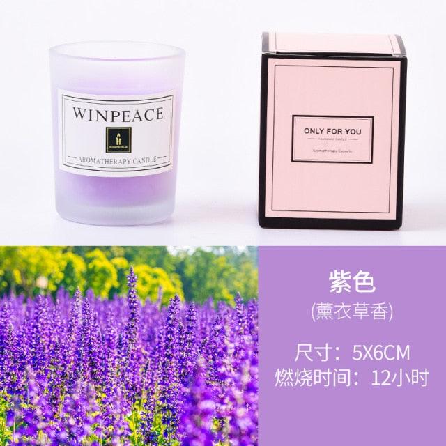 Romantic Handmade Scented Candle Candles for Home Scented Candle Fall Candles  Wick Candle Soy Candles Essential Oil Candles Plant Essential Oil Small Jar Aromatherapy Candle Travel Candles Natural Soy Wax Home Decor Stevvex