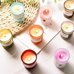 Romantic Handmade Scented Candle Candles for Home Scented Candle Fall Candles  Wick Candle Soy Candles Essential Oil Candles Plant Essential Oil Small Jar Aromatherapy Candle Travel Candles Natural Soy Wax Home Decor Stevvex
