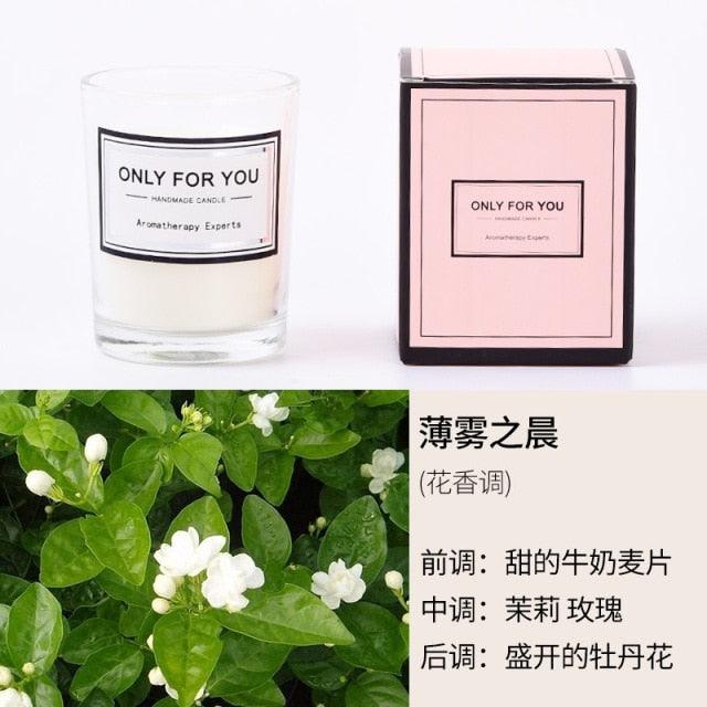Romantic Handmade Scented Candle Candles for Home Scented Candle Fall Candles  Wick Candle Soy Candles Essential Oil Candles Plant Essential Oil Small Jar Aromatherapy Candle Travel Candles Natural Soy Wax Home Decor Stevvex
