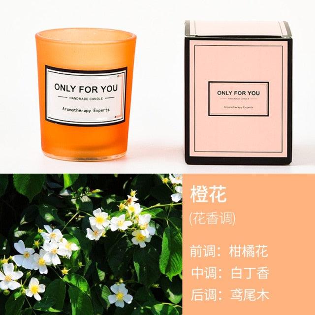 Romantic Handmade Scented Candle Candles for Home Scented Candle Fall Candles  Wick Candle Soy Candles Essential Oil Candles Plant Essential Oil Small Jar Aromatherapy Candle Travel Candles Natural Soy Wax Home Decor Stevvex