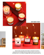 Romantic Handmade Scented Candle Candles for Home Scented Candle Fall Candles  Wick Candle Soy Candles Essential Oil Candles Plant Essential Oil Small Jar Aromatherapy Candle Travel Candles Natural Soy Wax Home Decor Stevvex