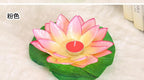 Romantic Lotus Lamps Wishing Water Floating Candle Light Birthday Wedding Party Decoration  Lotus LED Candle Floating Candle Lights Up When It Meets Water Battery Powered Flameless Candle Light Waterproof Night Light For Festival Wedding Home Garden Pond Stevvex