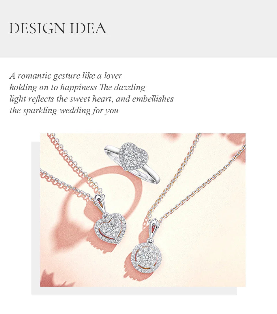 Moissanite Stud Earrings 925 Sterling Silver Round Halo Bridal Wedding Jewelry BandsCo Straps