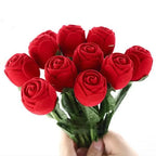 Romantic Red Rose Love Heart Wedding Ring Box Elegant Cases Earring Necklace Jewelry Gift Box Case