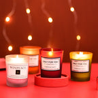 Romantic Scented Candle Scented Aromatherapy Candles for Home Hand Poured And Long Lasting Jar Soy Candles Soy Wax Candles With Fragrance Essential Oil For Relaxation Gifts For Women Small Jar Candle Natural Soy Wax Candles Creative Candle Gift Stevvex