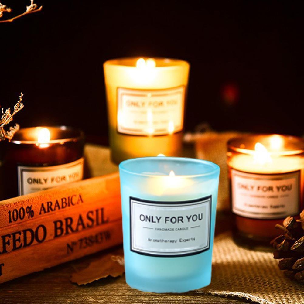 Romantic Scented Candle Scented Aromatherapy Candles for Home Hand Poured And Long Lasting Jar Soy Candles Soy Wax Candles With Fragrance Essential Oil For Relaxation Gifts For Women Small Jar Candle Natural Soy Wax Candles Creative Candle Gift Stevvex