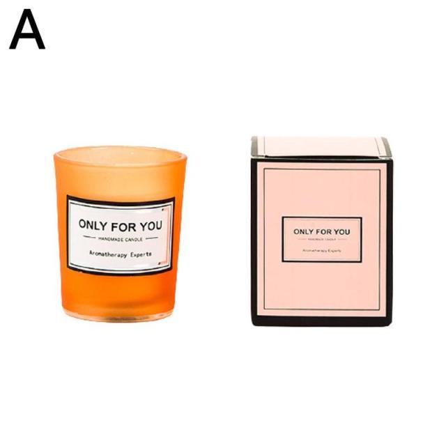 Romantic Scented Candle Scented Aromatherapy Candles for Home Hand Poured And Long Lasting Jar Soy Candles Soy Wax Candles With Fragrance Essential Oil For Relaxation Gifts For Women Small Jar Candle Natural Soy Wax Candles Creative Candle Gift Stevvex
