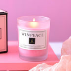 Romantic Scented Candle Scented Aromatherapy Candles for Home Hand Poured And Long Lasting Jar Soy Candles Soy Wax Candles With Fragrance Essential Oil For Relaxation Gifts For Women Small Jar Candle Natural Soy Wax Candles Creative Candle Gift Stevvex