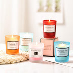 Romantic Scented Candle Scented Aromatherapy Candles for Home Hand Poured And Long Lasting Jar Soy Candles Soy Wax Candles With Fragrance Essential Oil For Relaxation Gifts For Women Small Jar Candle Natural Soy Wax Candles Creative Candle Gift Stevvex
