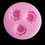 Rose Flower Shape 3D Silicone Mold Soap Making 3D Silicone Chocolate Cake Soft Candy Mold Baking Sugar Craft Decoration Rose Molds 3D Flower Fondant Silicone Molds Bloom Rose Shaped Mold Rose Flower Baking Mold Stevvex