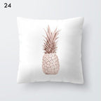 Rose Gold Beautiful Pillow Cover Cushion Home Decorative Colorful Print Cozy Pillow Cases Pineapple Pink Cushion Cover Stevvex