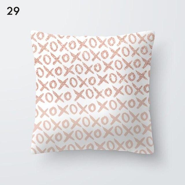 Rose Gold Beautiful Pillow Cover Cushion Home Decorative Colorful Print Cozy Pillow Cases Pineapple Pink Cushion Cover Stevvex