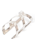 Rose Gold Openwork Adjustable Cuff Bangle For Women
