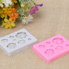Rose Mold Flower Baking Silicone Cake Decorating Tool Pastry Fondant Sugarcraft Mould Chocolate Biscuits Cookies Kitchen Rose Silicone Fondant Mold Handmade Baking Tools