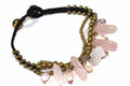 Rose Quartz Beaded Bracelet Romantic Crystal Healing