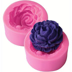 Rose Silicone Cake Mold 3D Flower Fondant Mold Cupcake Jelly Candy Chocolate Decoration Baking Tool Moulds Flower Bloom Rose Shape Silicone Fondant Soap Stevvex