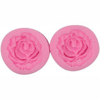 Rose Silicone Cake Mold 3D Flower Fondant Mold Cupcake Jelly Candy Chocolate Decoration Baking Tool Moulds Flower Bloom Rose Shape Silicone Fondant Soap Stevvex