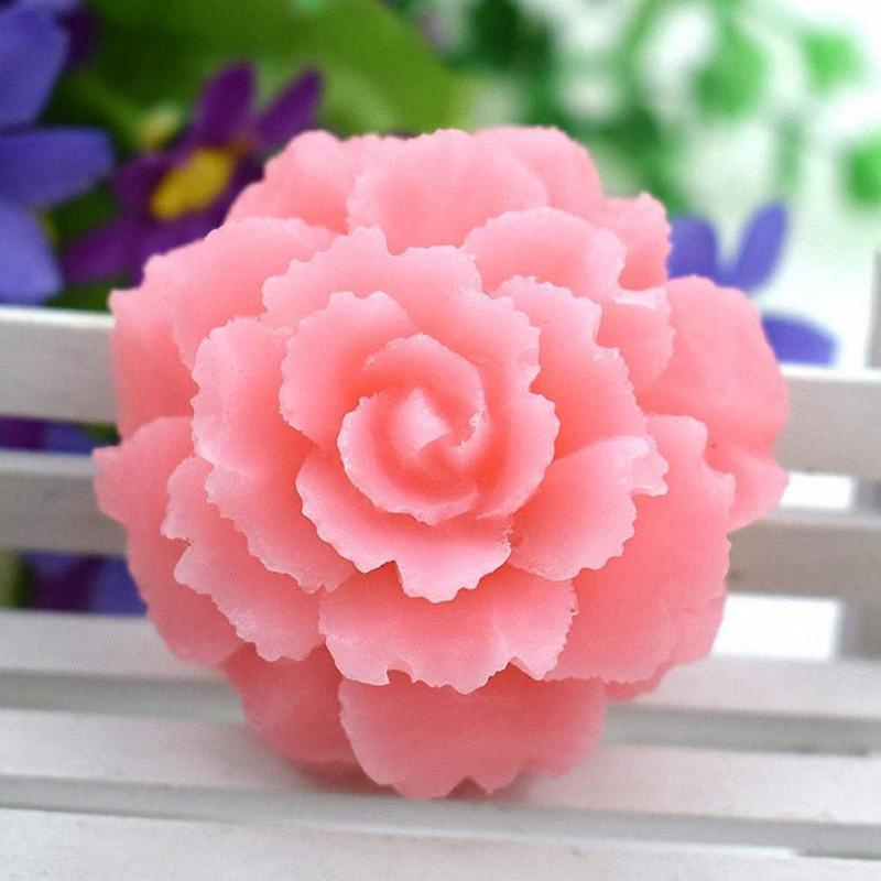 Rose Silicone Cake Mold 3D Flower Fondant Mold Cupcake Jelly Candy Chocolate Decoration Baking Tool Moulds Flower Bloom Rose Shape Silicone Fondant Soap Stevvex