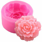 Rose Silicone Cake Mold 3D Flower Fondant Mold Cupcake Jelly Candy Chocolate Decoration Baking Tool Moulds Flower Bloom Rose Shape Silicone Fondant Soap Stevvex