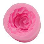 Rose Silicone Cake Mold 3D Flower Fondant Mold Cupcake Jelly Candy Chocolate Decoration Baking Tool Moulds Flower Bloom Rose Shape Silicone Fondant Soap Stevvex