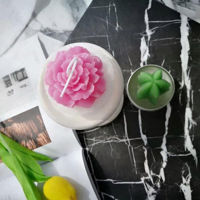 Rose Silicone Cake Mold 3D Flower Fondant Mold Cupcake Jelly Candy Chocolate Decoration Baking Tool Moulds Flower Bloom Rose Shape Silicone Fondant Soap Stevvex